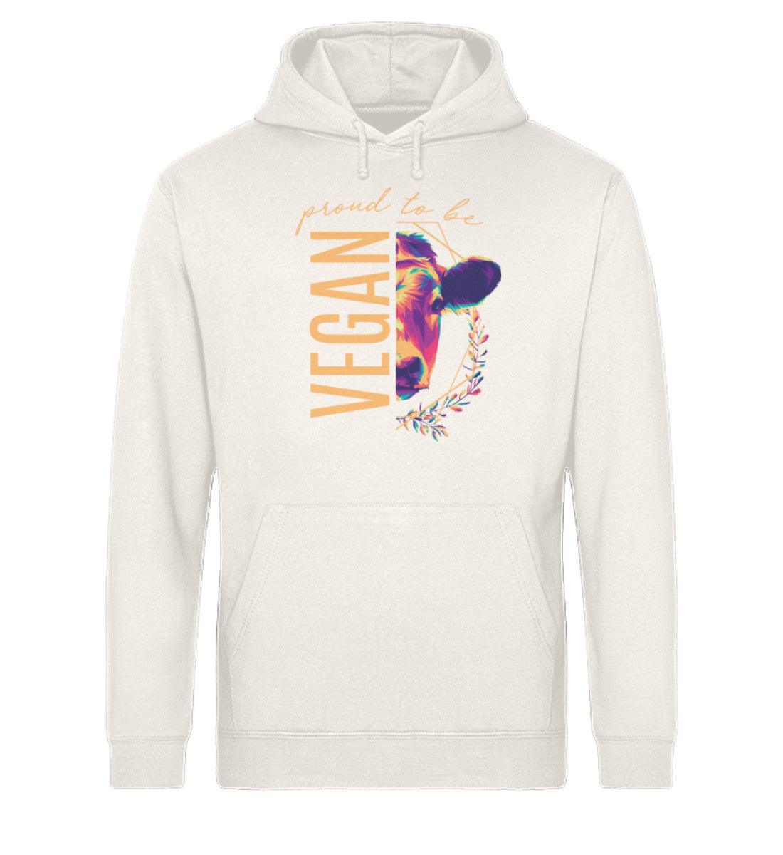 Proud to be vegan - Unisex Organic Hoodie - Team Vegan © vegan t shirt