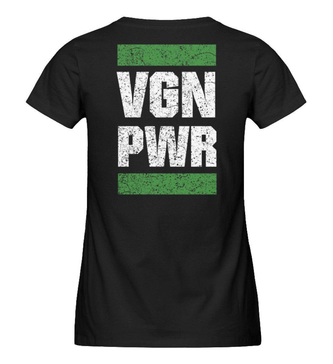 VGN PWR / Back - (beidseitig) - Damen Organic Shirt Stella Jazzer T-Shirt ST/ST Shirtee 