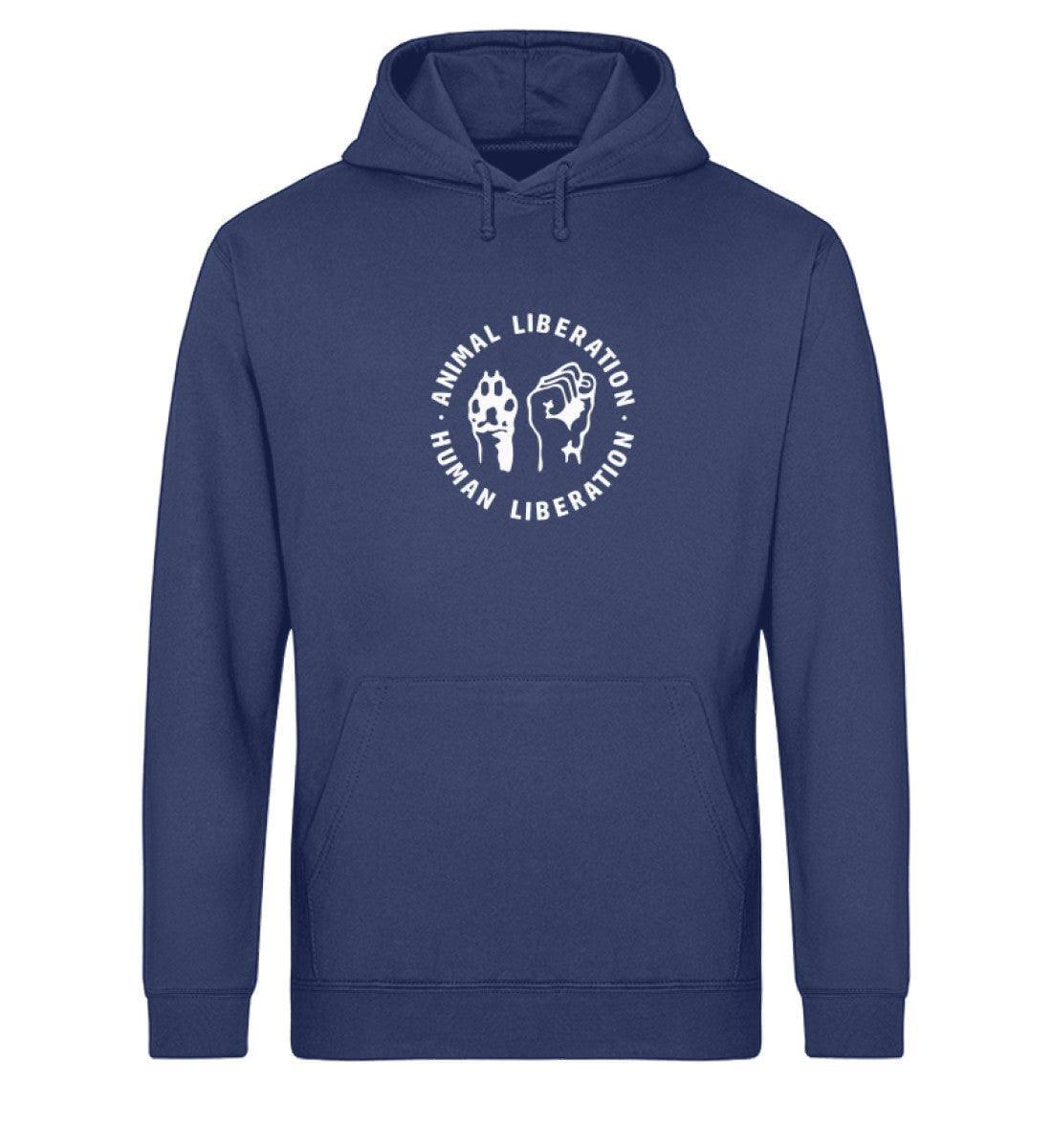 Animal Liberation - Unisex Organic Hoodie - Team Vegan © vegan t shirt