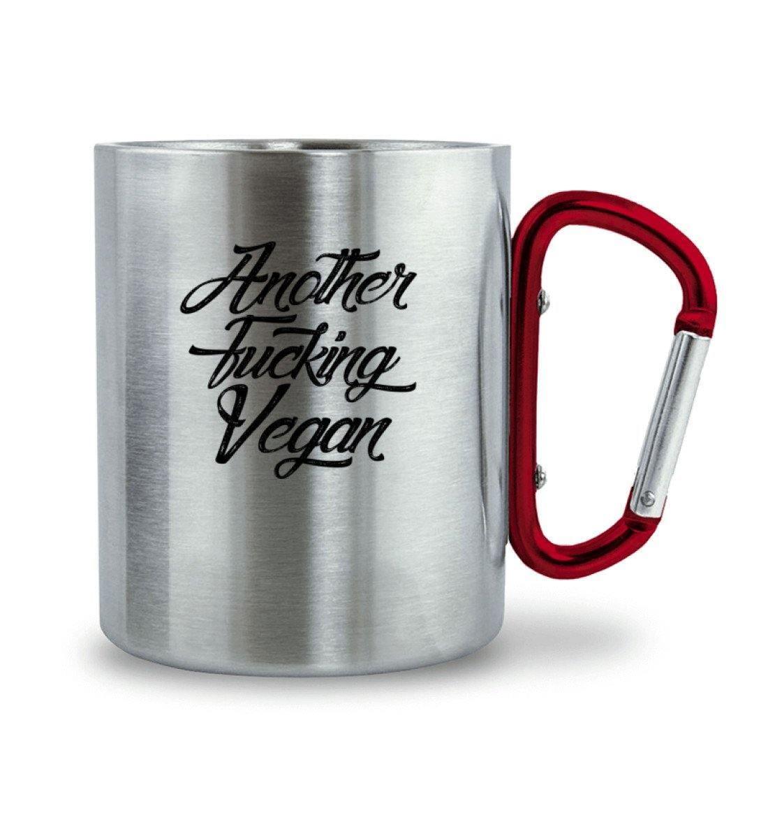 Another fucking vegan - Edelstahltasse mit Karabinergriff - Team Vegan © vegan t shirt