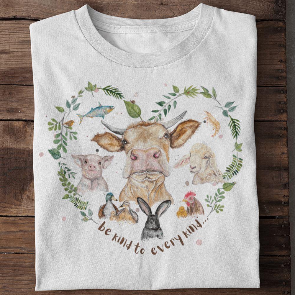 Be kind to every kind [Svenja Rakel] - Damen Organic Shirt - Team Vegan © vegan t shirt