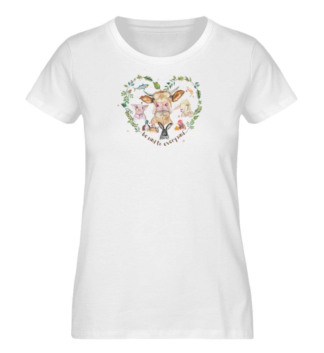 Be kind to every kind [Svenja Rakel] - Damen Organic Shirt - Team Vegan © vegan t shirt