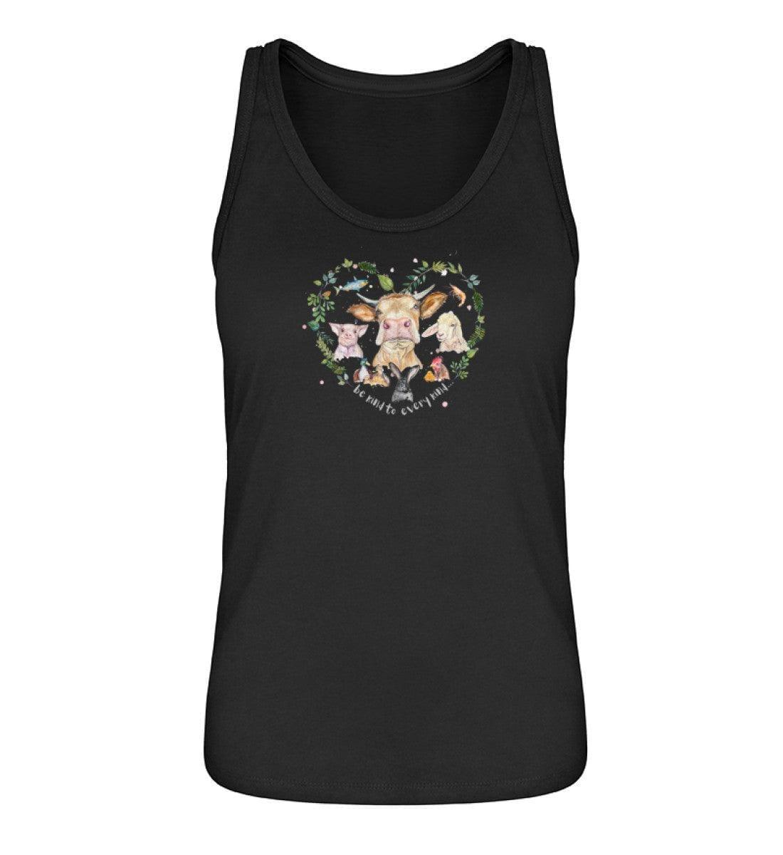 Be kind to every kind [Svenja Rakel] - Damen Tanktop - Team Vegan © vegan t shirt