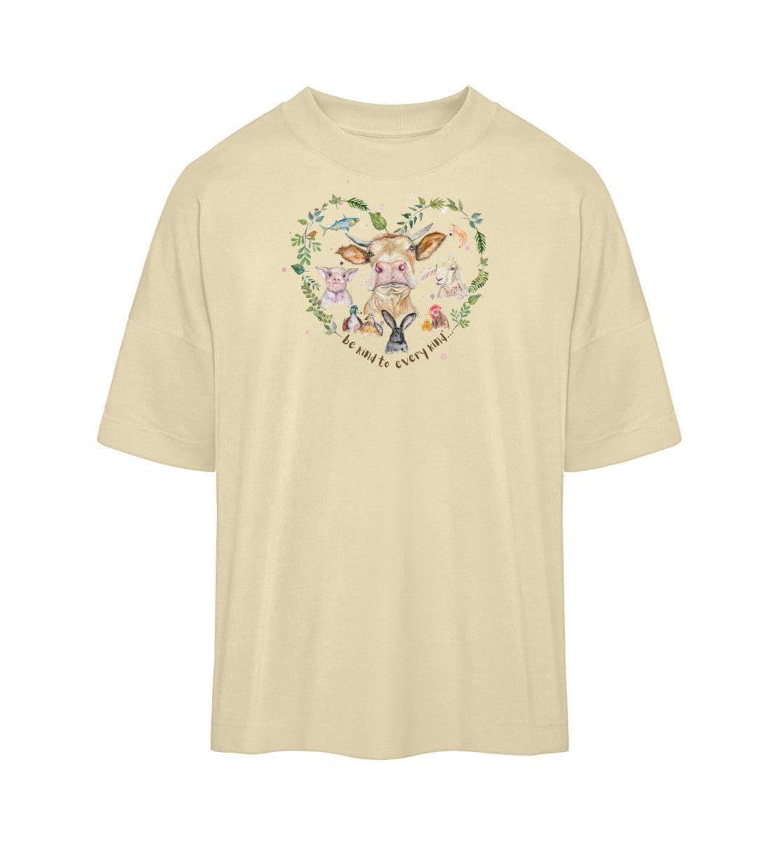 Be kind to every kind [Svenja Rakel] - Organic Oversized Shirt Blaster Oversized Shirt ST/ST Shirtee Natural Raw XS 