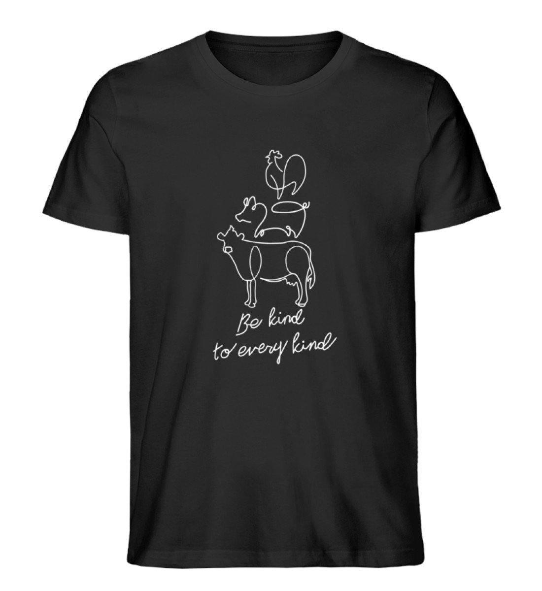 Be Kind To Every Kind - Unisex Organic Shirt Rocker T-Shirt ST/ST Shirtee Schwarz S 