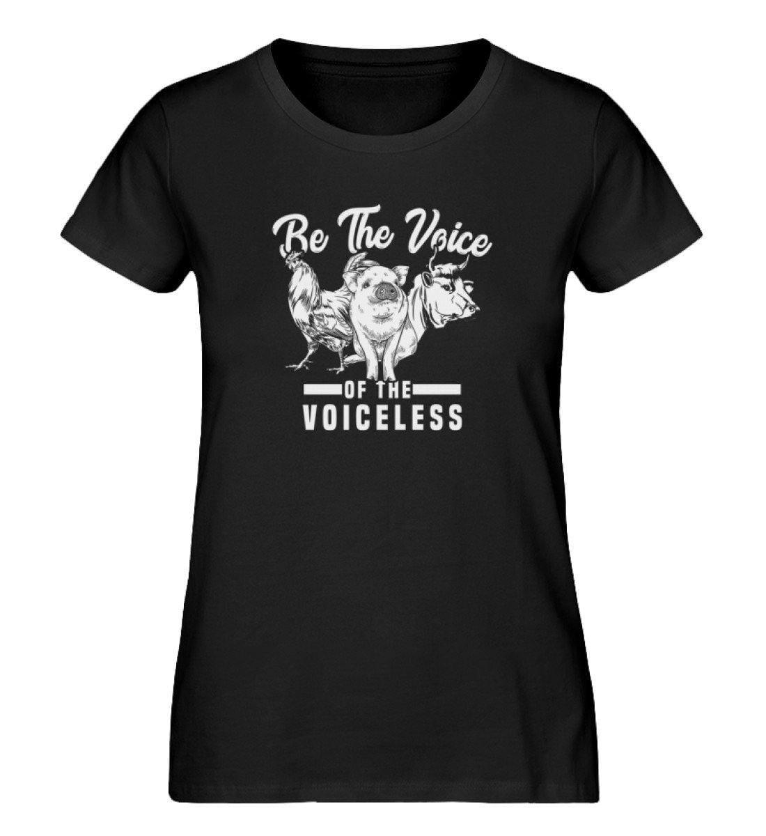 Be The Voice of the voiceless - Damen Organic Shirt - Team Vegan © vegan t shirt