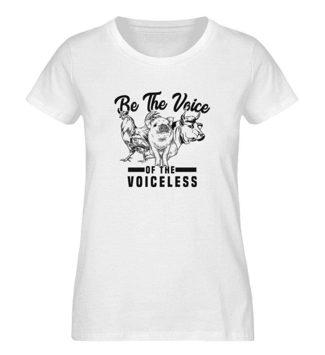 Be The Voice of the voiceless - Damen Organic Shirt - Team Vegan © vegan t shirt