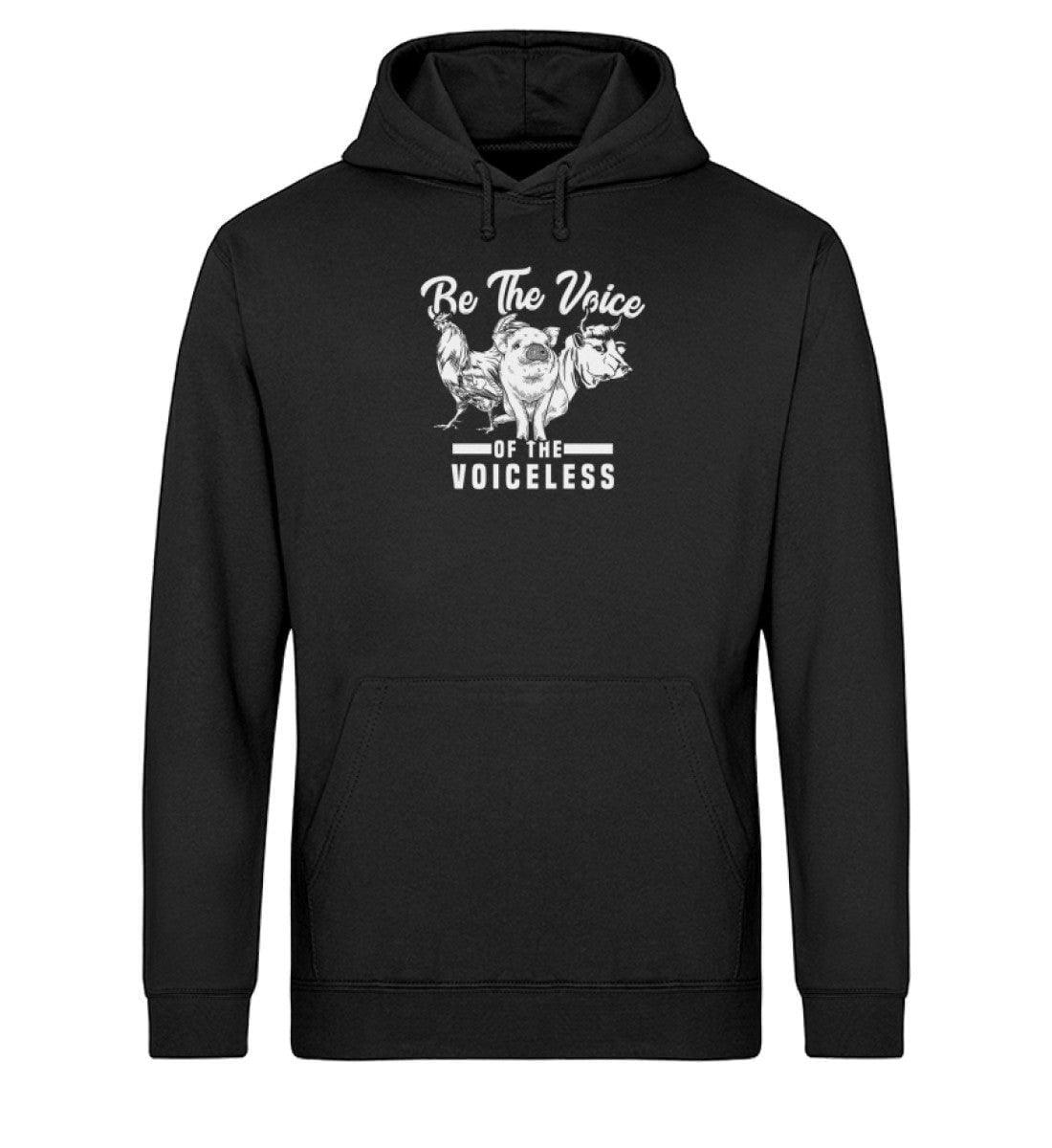 Be The Voice of the voiceless - Unisex Organic Hoodie - Team Vegan © vegan t shirt