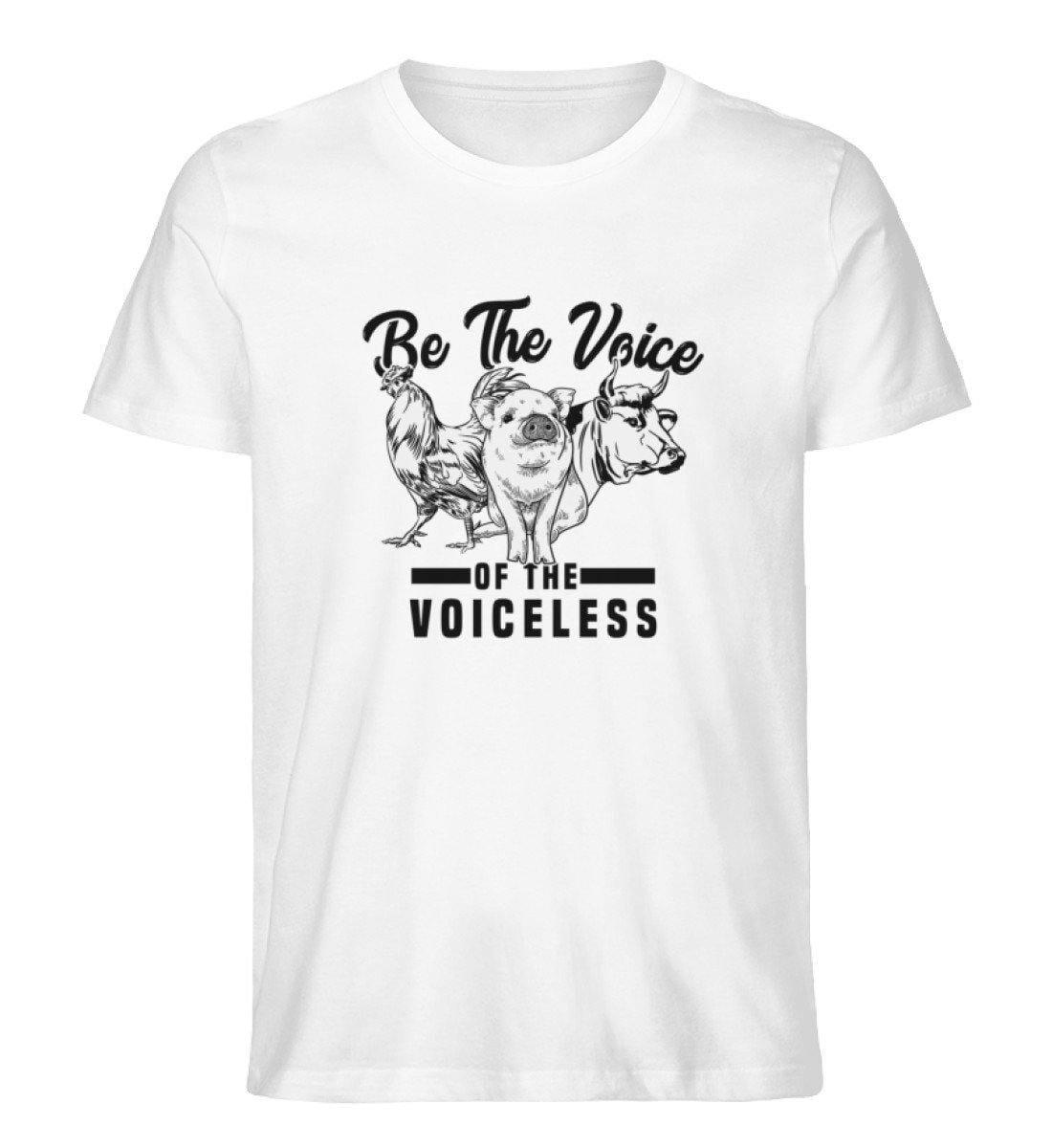 Be The Voice of the voiceless - Unisex Organic Shirt Rocker T-Shirt ST/ST Shirtee Weiß S 