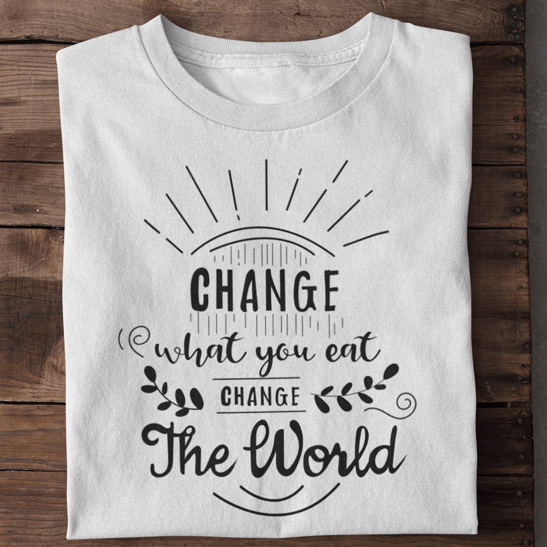 Change what you eat - Damen Organic Shirt - Team Vegan © vegan t shirt