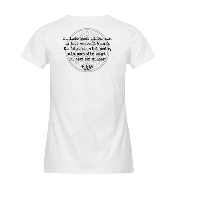 Du liebe Seele hinter mir - Backprint - Damen Sommer Shirt XXL - Team Vegan © vegan t shirt