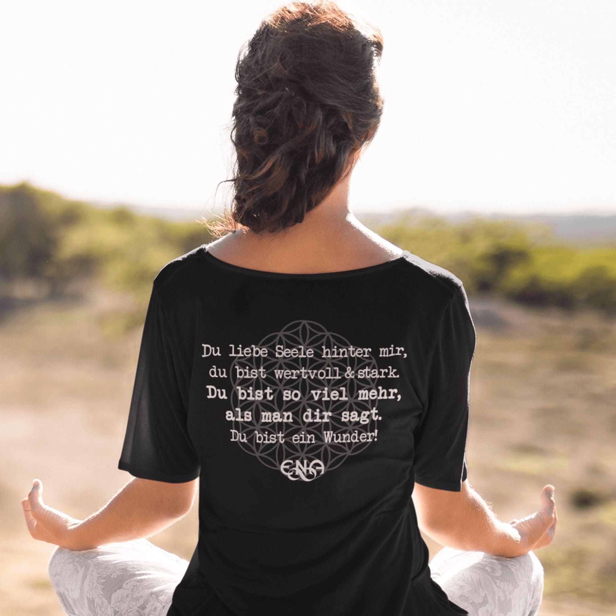 Du liebe Seele hinter mir - Backprint [ENA] - Damen Organic Shirt Stella Jazzer T-Shirt ST/ST Shirtee 