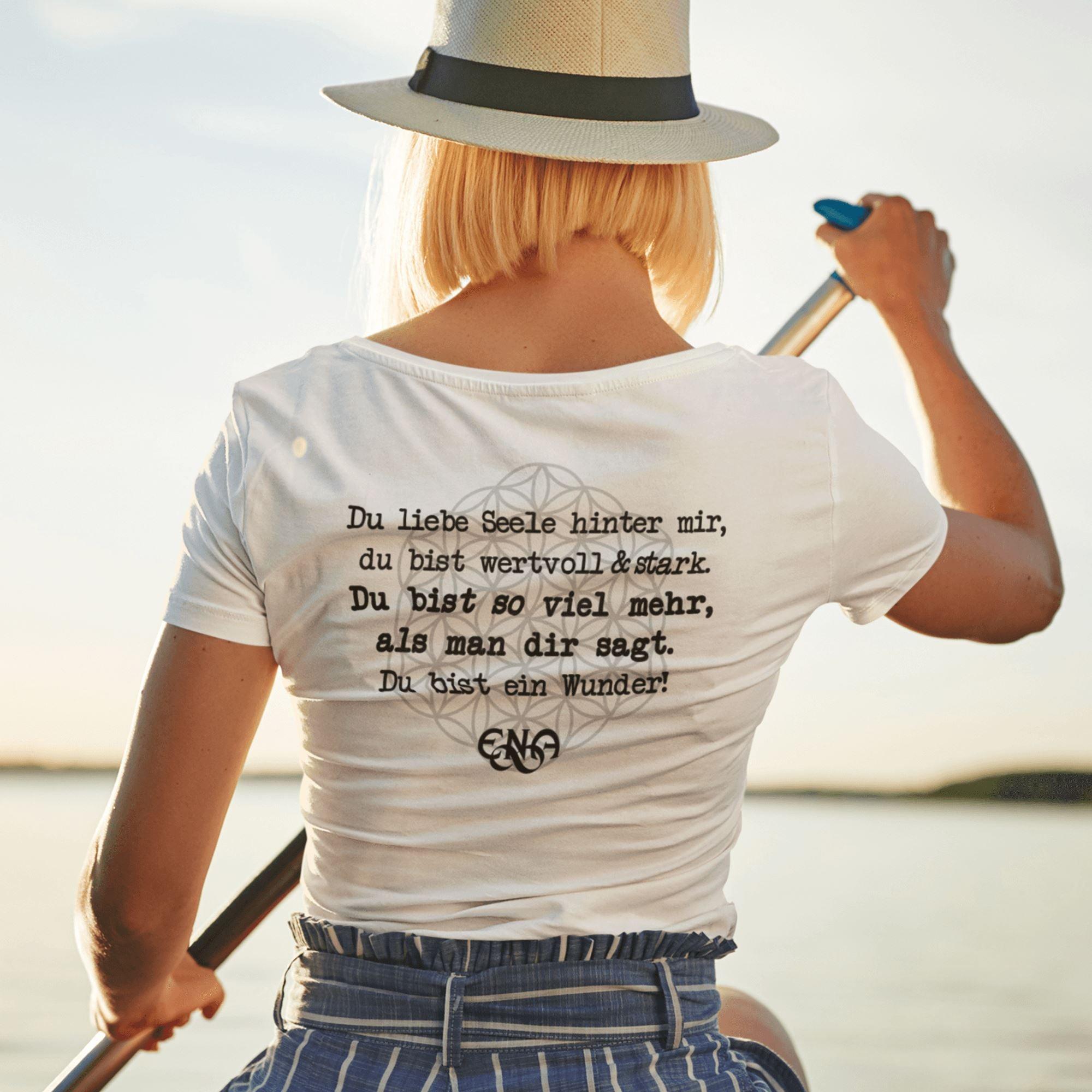 Du liebe Seele hinter mir - Backprint [ENA] - Damen Organic Shirt Stella Jazzer T-Shirt ST/ST Shirtee 