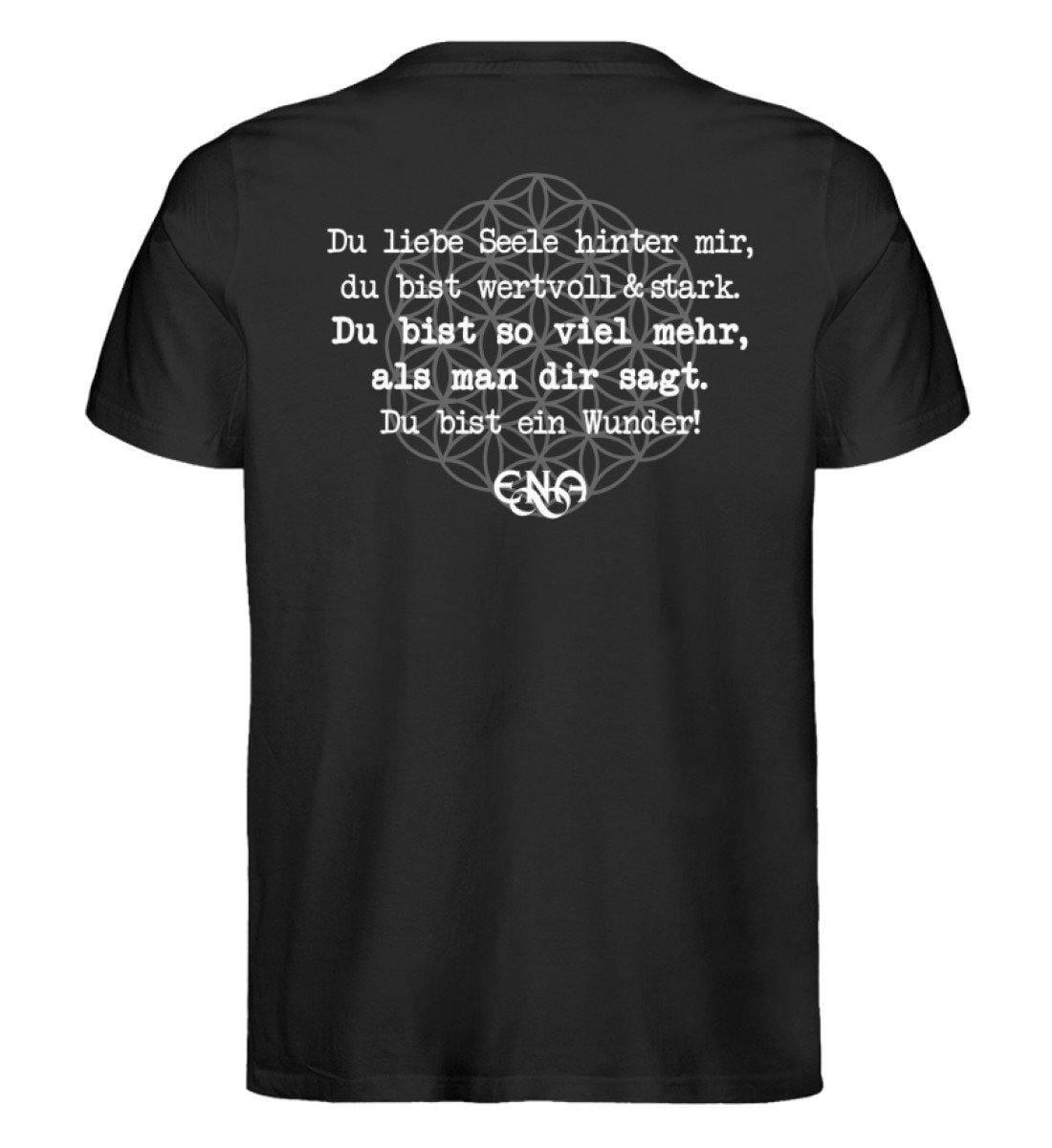 Du liebe Seele hinter mir ... [ENA] - Unisex Organic Shirt Rocker T-Shirt ST/ST Shirtee Schwarz S 
