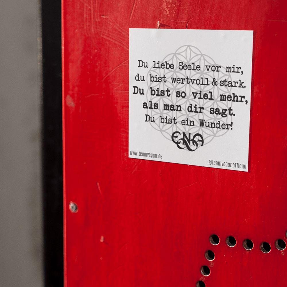 Du Liebe Seele Vor Mir [ENA] - 20 Sticker 72--Accessoires Shirtee 10 x 10 cm 