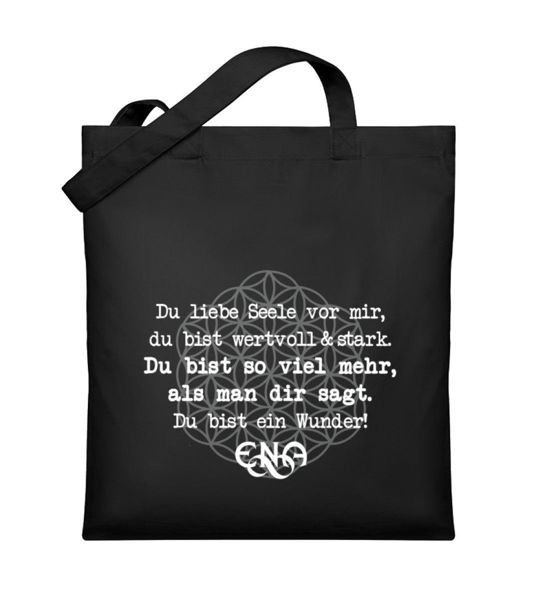 DU LIEBE SEELE VOR MIR [ENA] - Organic Jutebeutel Organic Jutebeutel Shirtee Schwarz OneSize 