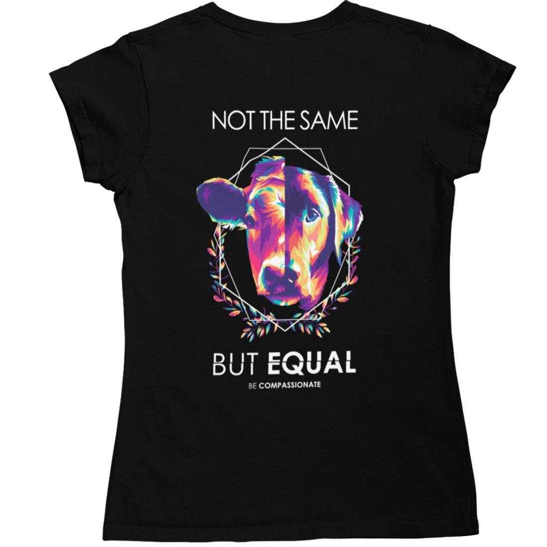 Earthling Not the same but equal - Damen Organic Shirt - Team Vegan © vegan t shirt