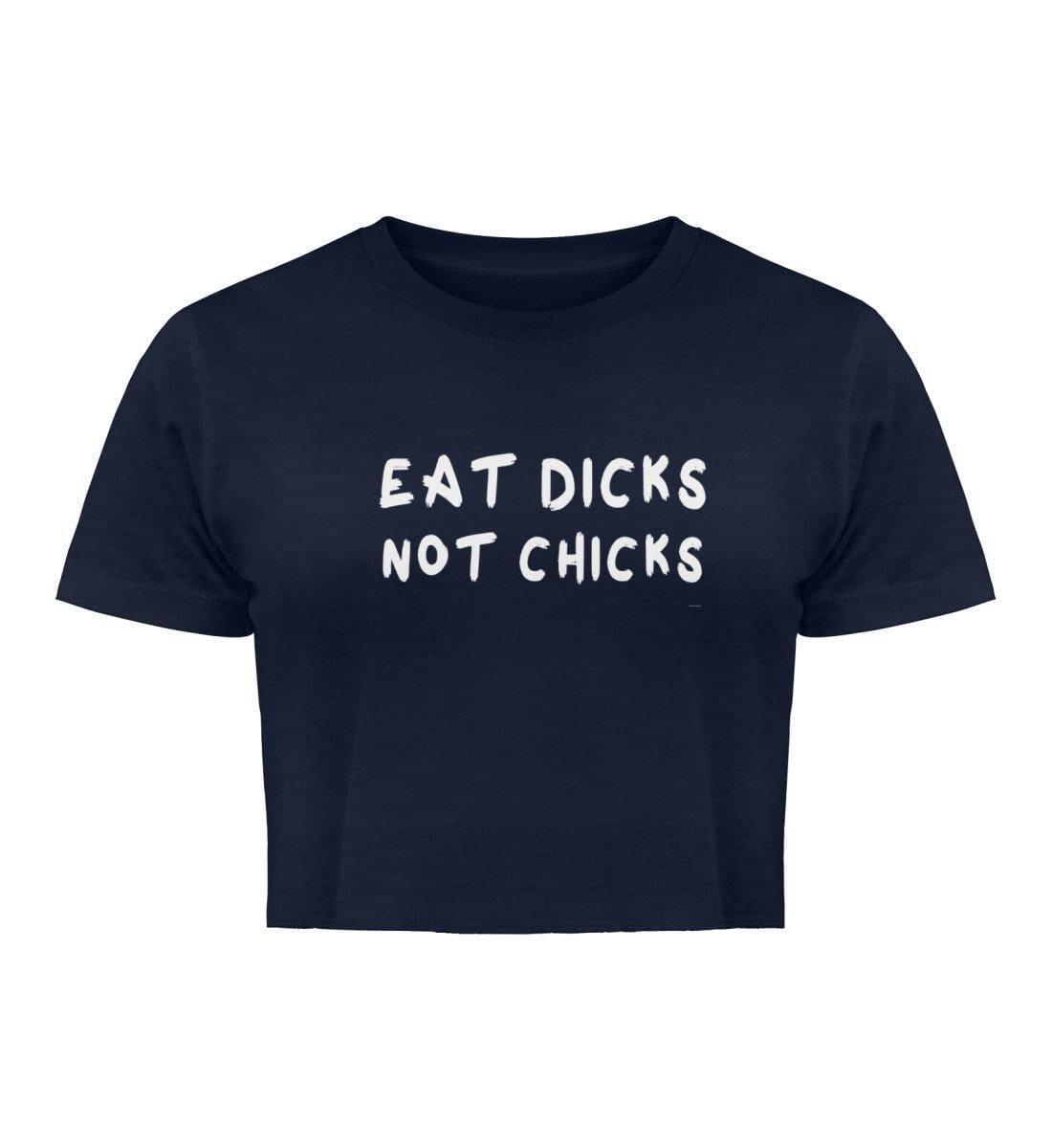 Eat dicks not chicks - Damen Organic Crop Top - Team Vegan © vegan t shirt
