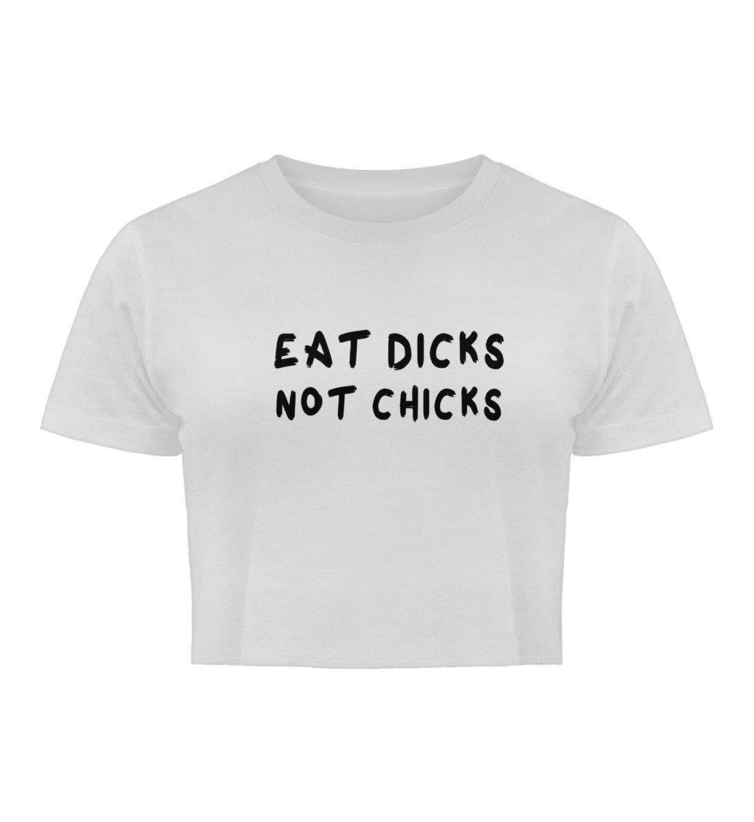 Eat dicks not chicks - Damen Organic Crop Top - Team Vegan © vegan t shirt