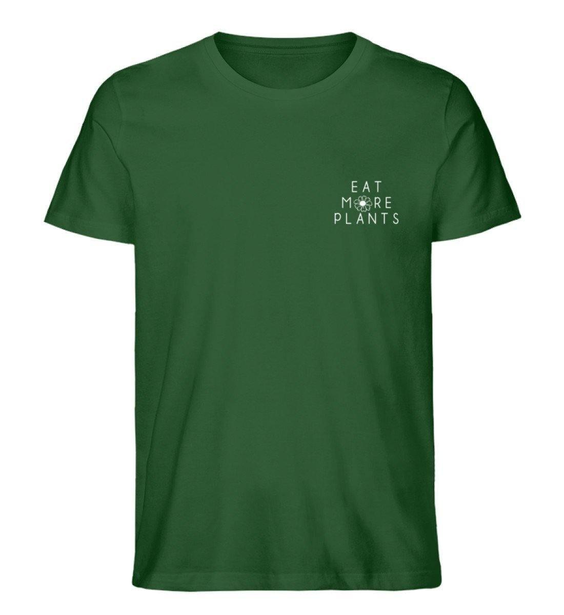 Eat more plants - Unisex Organic Shirt Rocker T-Shirt ST/ST Shirtee Grün S 