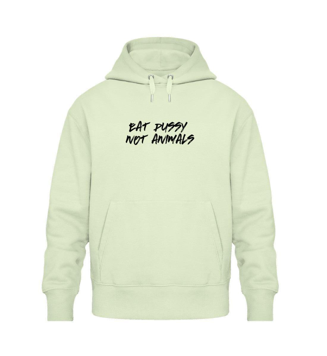 Eat pussy not animals - Unisex Oversized Organic Hoodie Slammer Oversized Hoodie ST/ST Shirtee Stem Green XS 