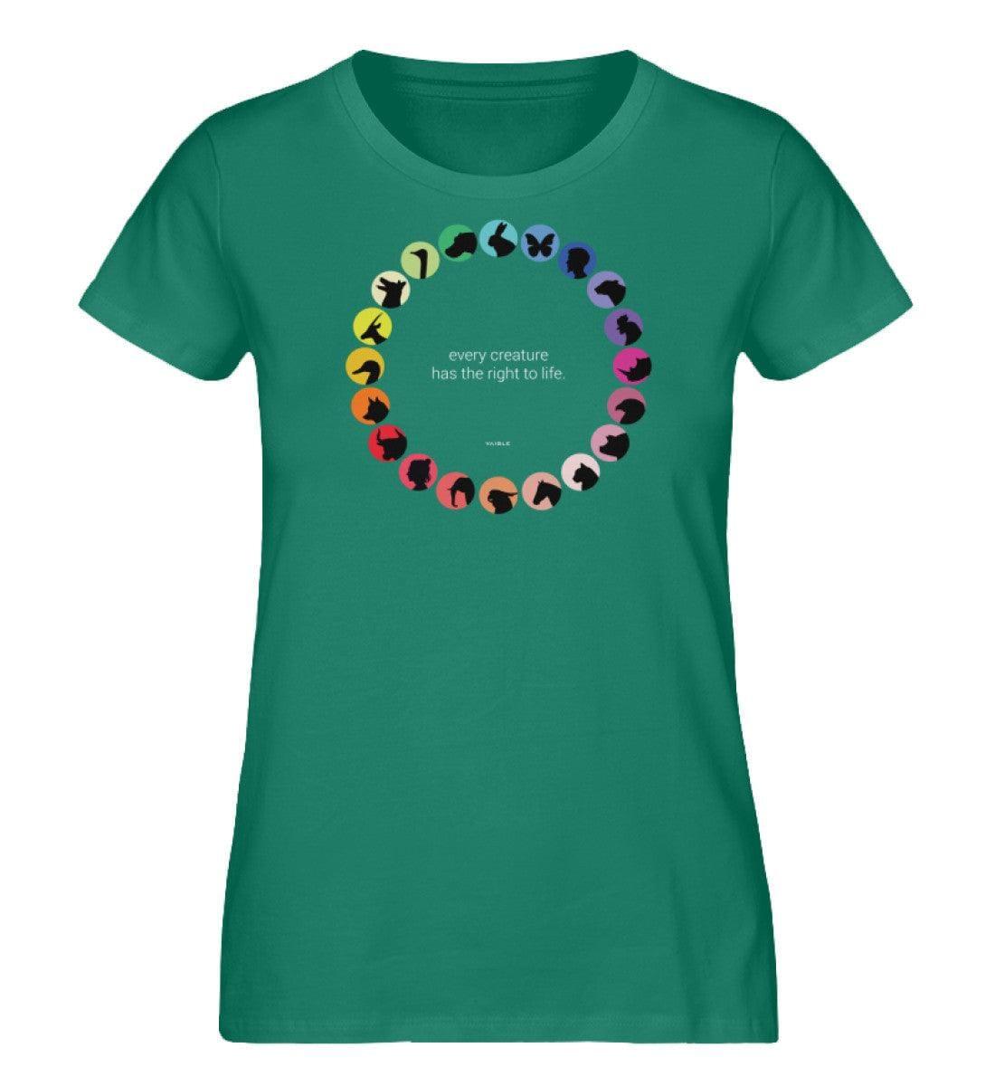 every creature has the right to life [vaible]- Damen Organic Shirt Stella Jazzer T-Shirt ST/ST Shirtee Varsity Green S 