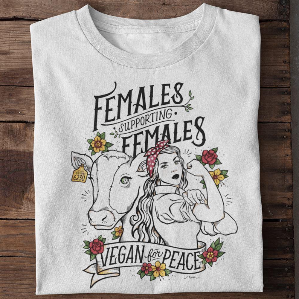 Females Supporting Females [Nour Tohme] - Damen Organic Shirt - Team Vegan © vegan t shirt