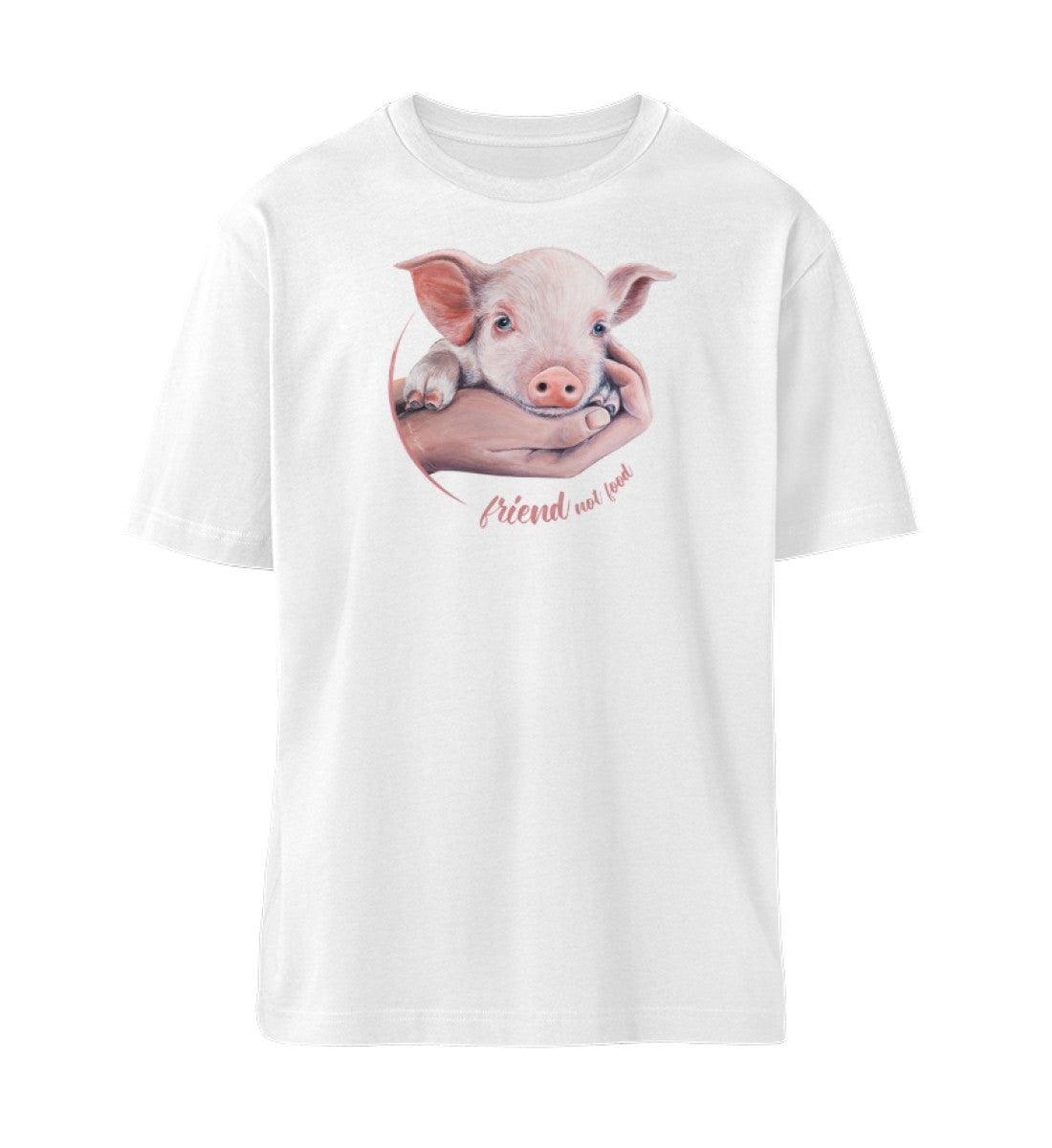 Friend not Food Schwein [Chantal Kaufmann] - Fuser Relaxed Shirt Fuser Relaxed Shirt ST/ST Shirtee Weiß S 