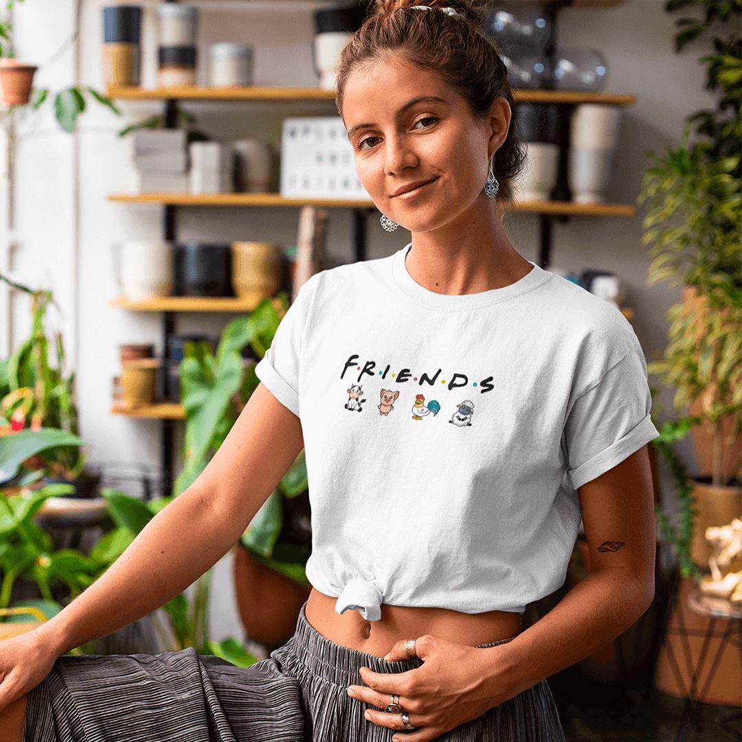 Friends - Damen Organic Shirt - Team Vegan © vegan t shirt