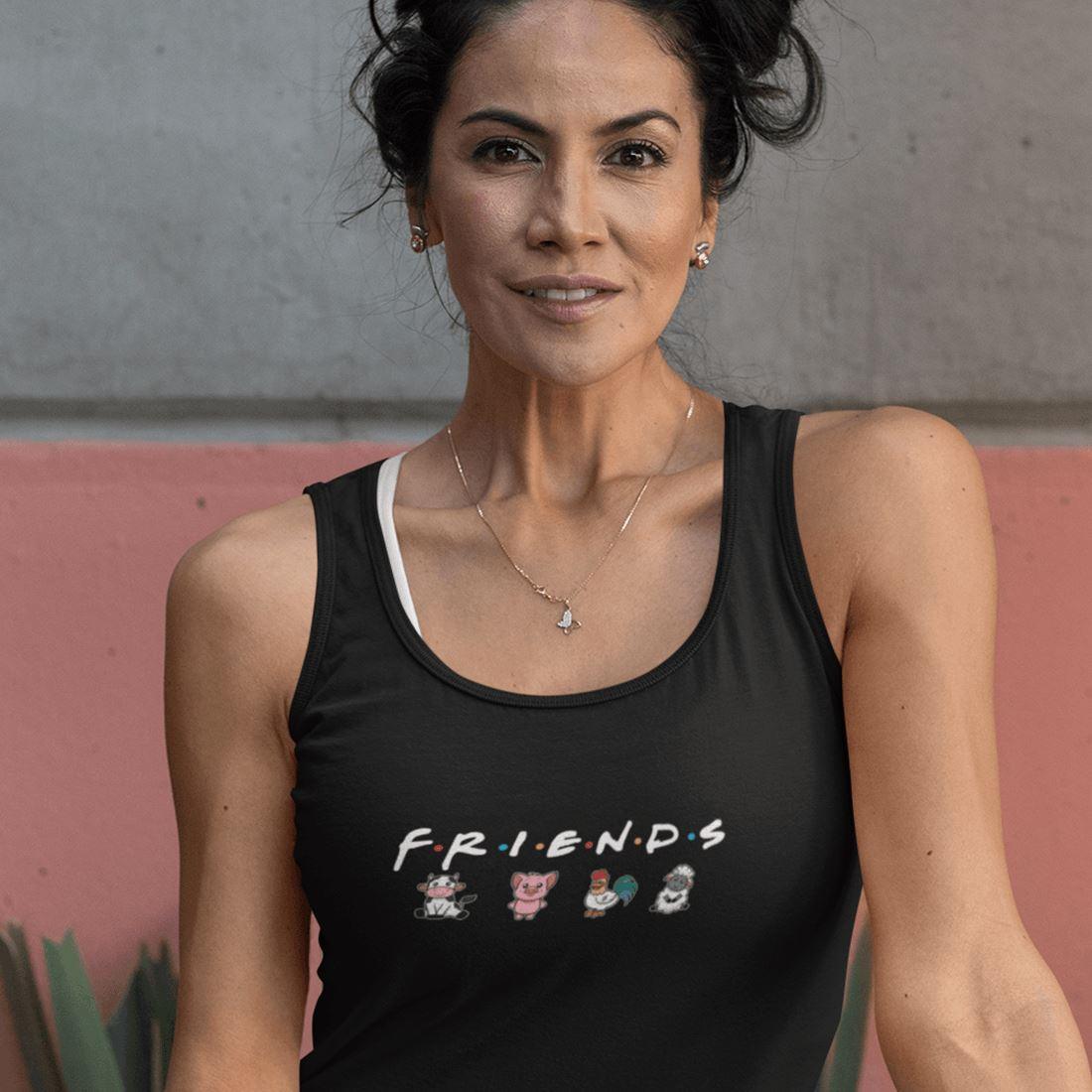 Friends - Damen Organic Tanktop - Team Vegan © vegan t shirt