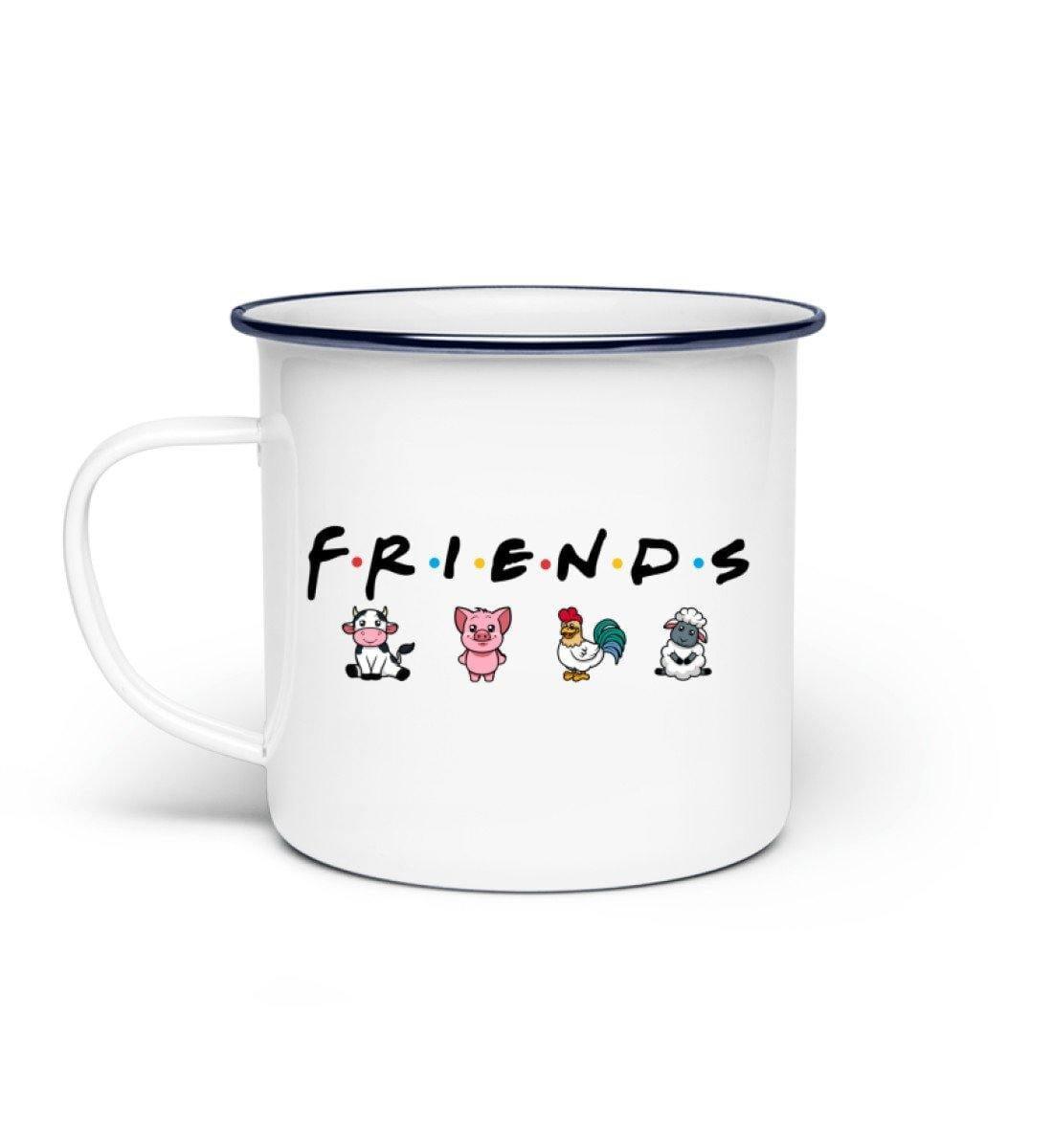 Friends - Emaille Tasse - Team Vegan © vegan t shirt