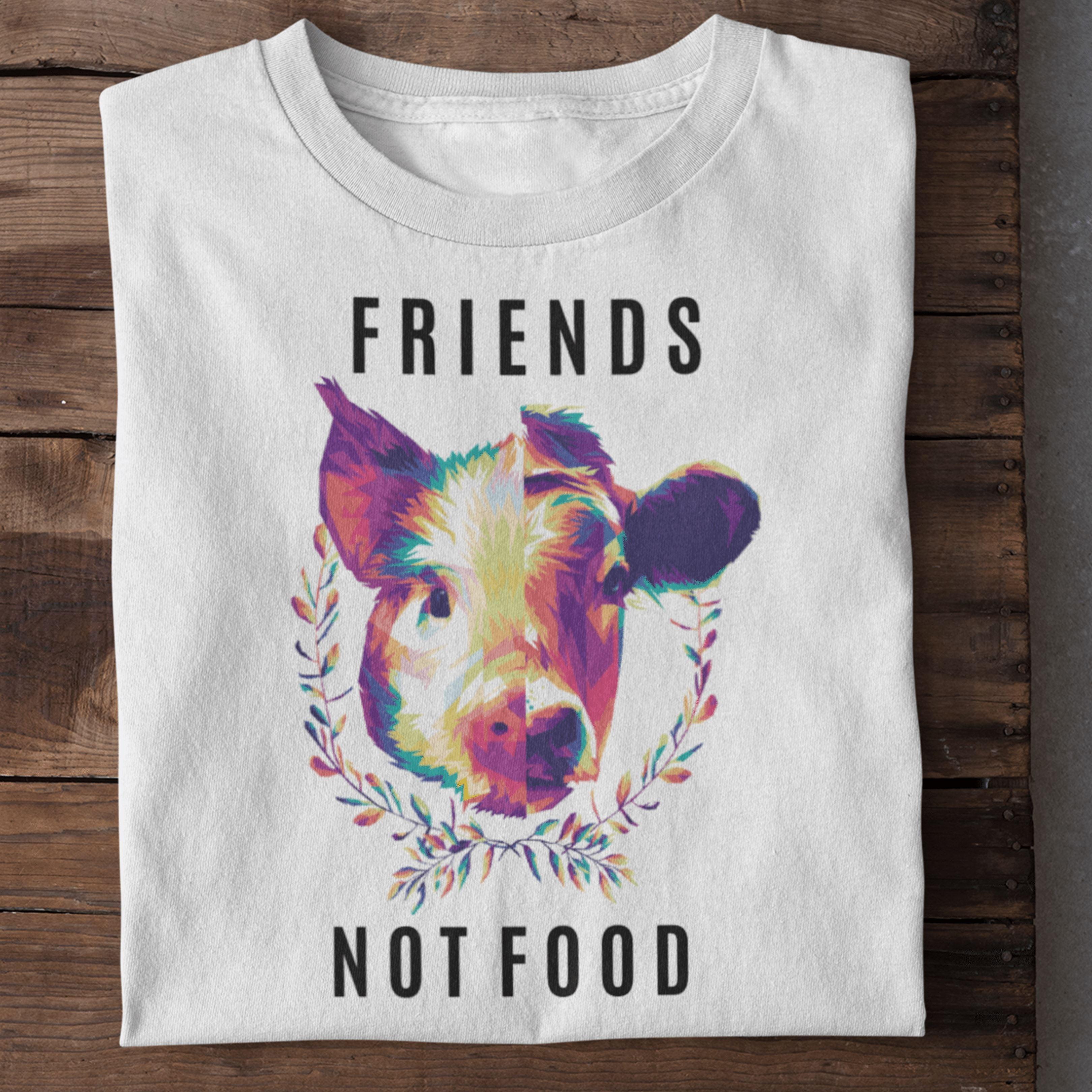 Friends not Food Pig/Cow - Damen Organic Shirt - Team Vegan © vegan t shirt