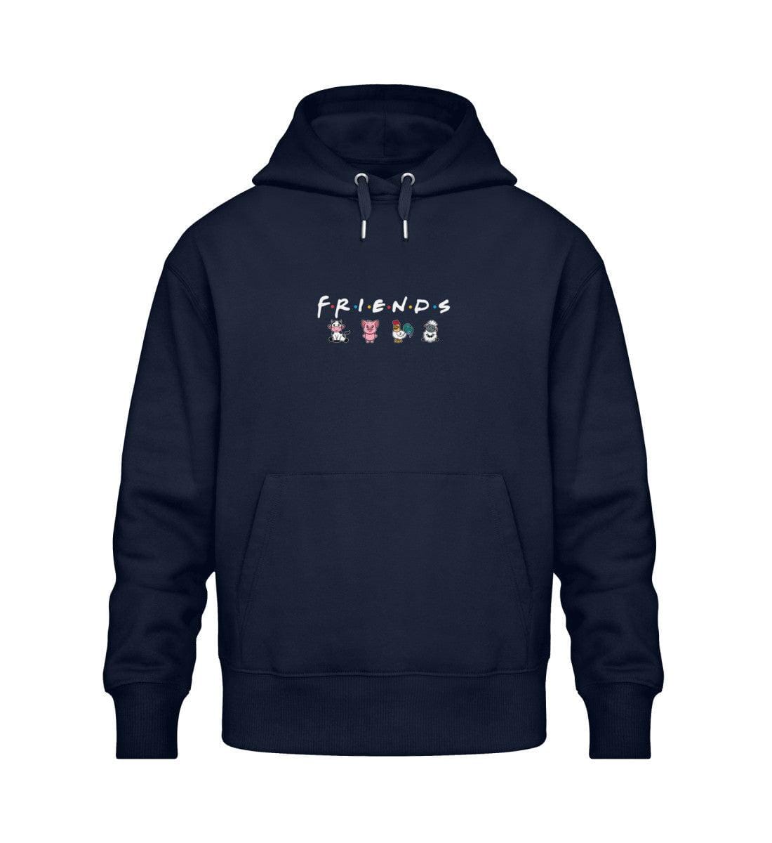 Friends - Unisex Oversized Organic Hoodie Slammer Oversized Hoodie ST/ST Shirtee French Navy XS 