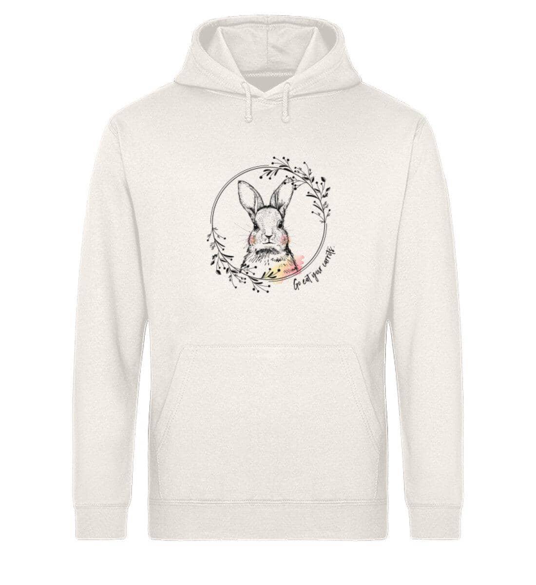 Go eat your carrots [div] - Unisex Organic Hoodie Cruiser Hoodie ST/ST Shirtee Vintage Weiß XS 