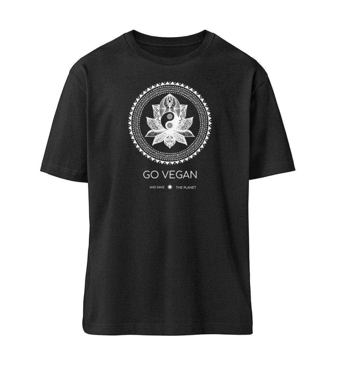 Go Vegan - Fuser Relaxed Shirt Fuser Oversized Shirt ST/ST Shirtee Schwarz S 