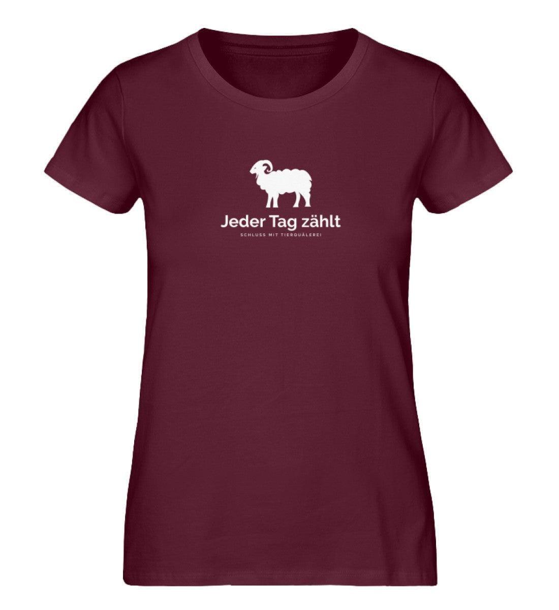 Jeder Tag zählt e.V. - Damen Organic Shirt Shirtee Burgundy S 