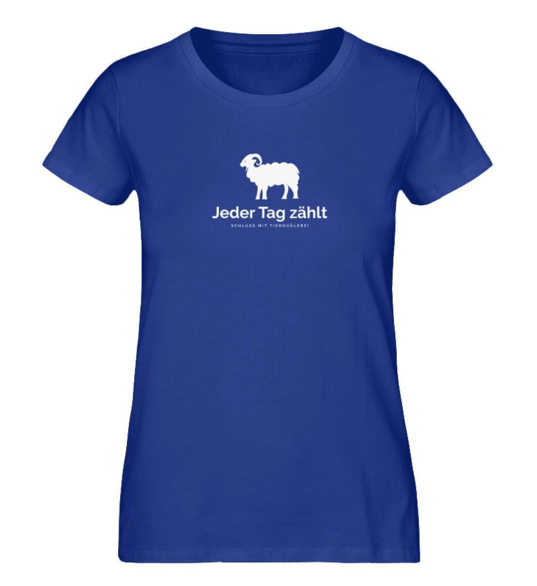 Jeder Tag zählt e.V. - Damen Organic Shirt Shirtee Royalblau S 