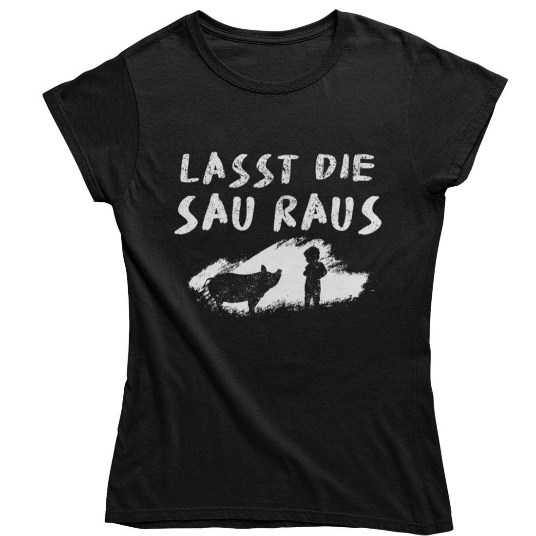 Lasst die Sau raus - Damen Organic Shirt - Team Vegan © vegan t shirt