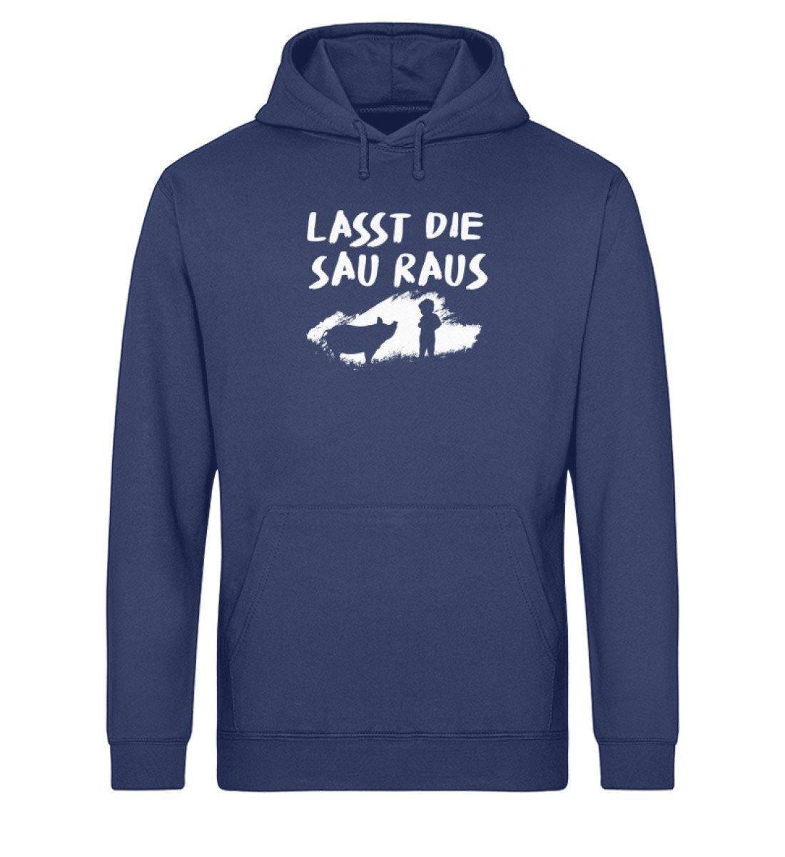 Lasst die Sau raus - Unisex Organic Hoodie Drummer Hoodie ST/ST Shirtee French Navy XS 