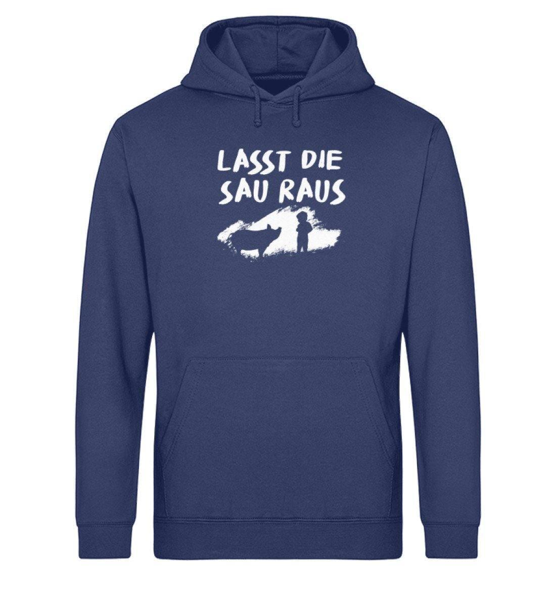 Lasst die Sau raus - Unisex Organic Hoodie - Team Vegan © vegan t shirt