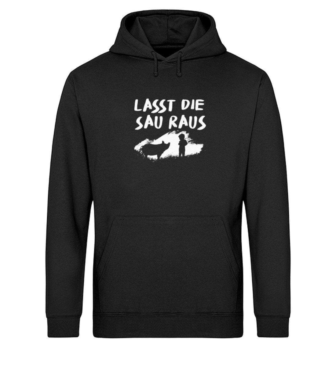 Lasst die Sau raus - Unisex Organic Hoodie - Team Vegan © vegan t shirt