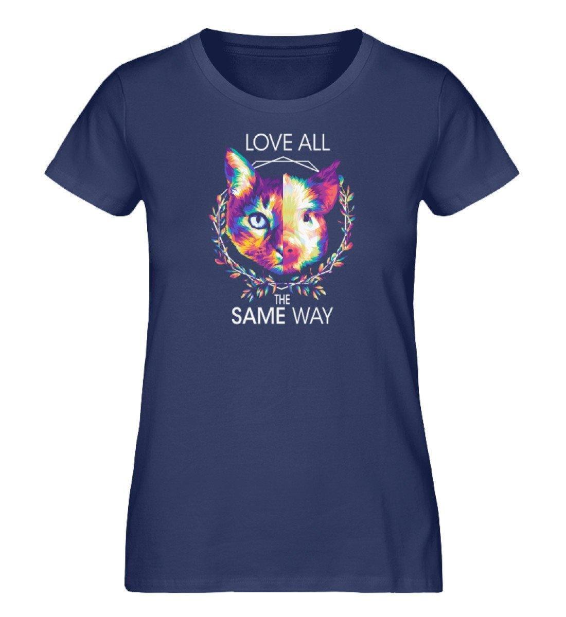 Love all the same way - Damen Organic Shirt Stella Jazzer T-Shirt ST/ST Shirtee French Navy S 