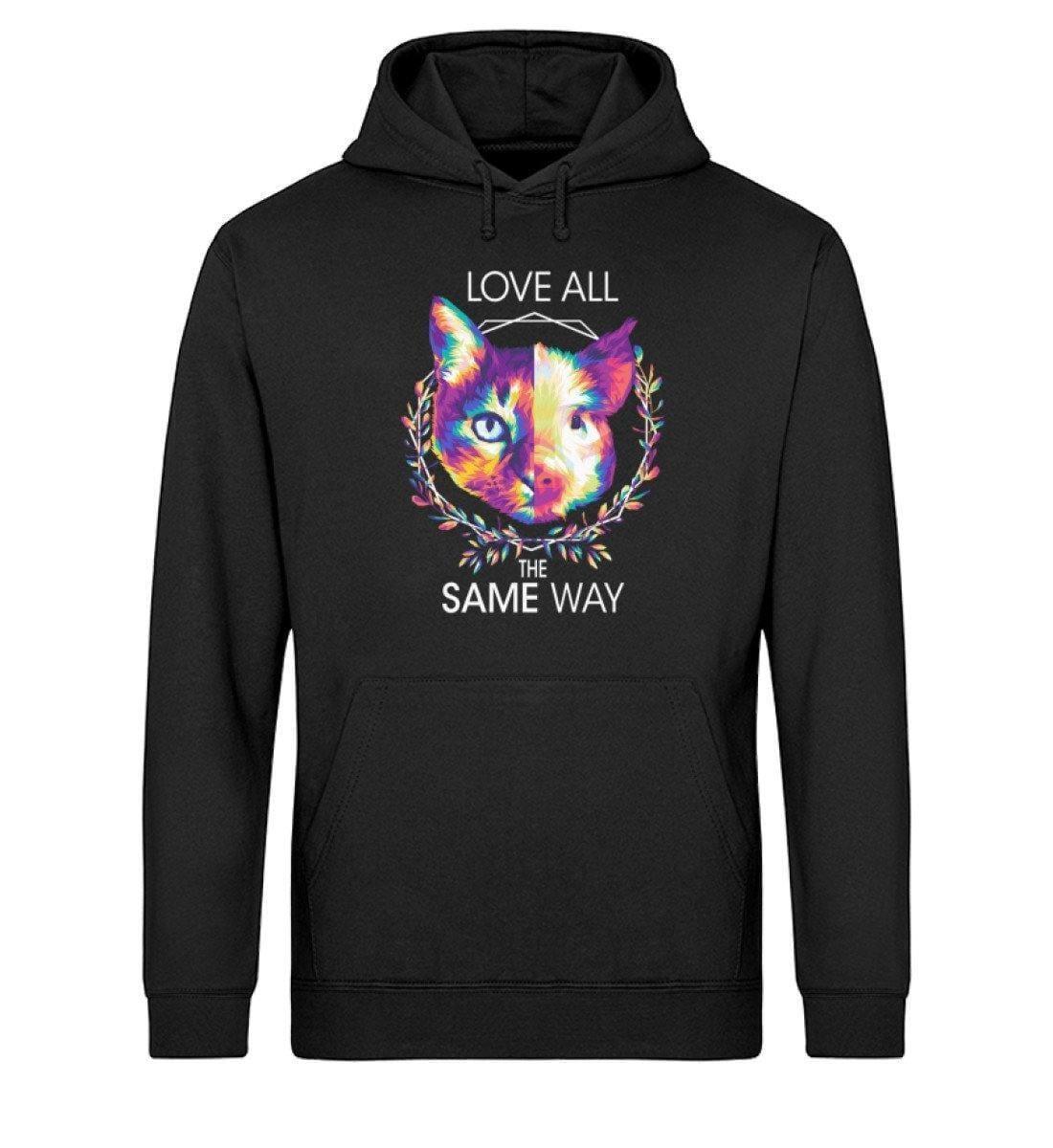 Love all the same way - Unisex Organic Hoodie - Team Vegan © vegan t shirt