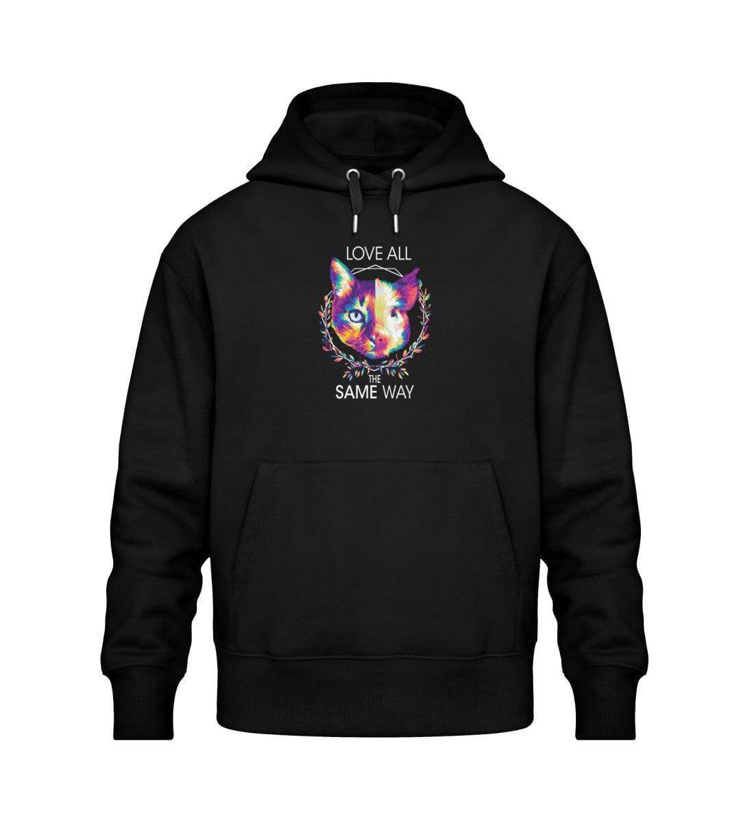 Love all the same way - Unisex Oversized Organic Hoodie Slammer Oversized Hoodie ST/ST Shirtee Schwarz XS 
