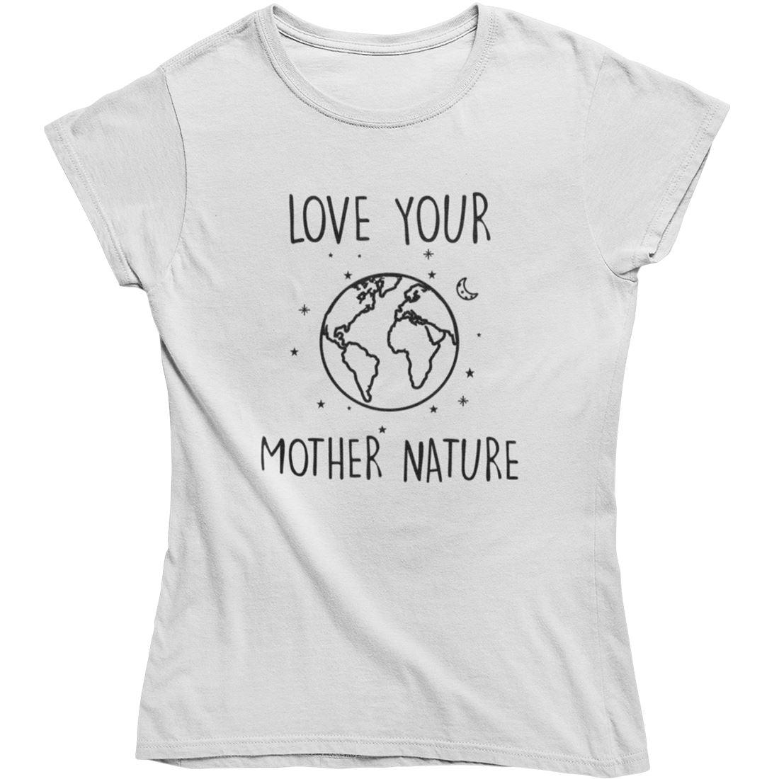 Love your mother nature - Damen Organic Shirt Stella Jazzer T-Shirt ST/ST Shirtee Weiß S 