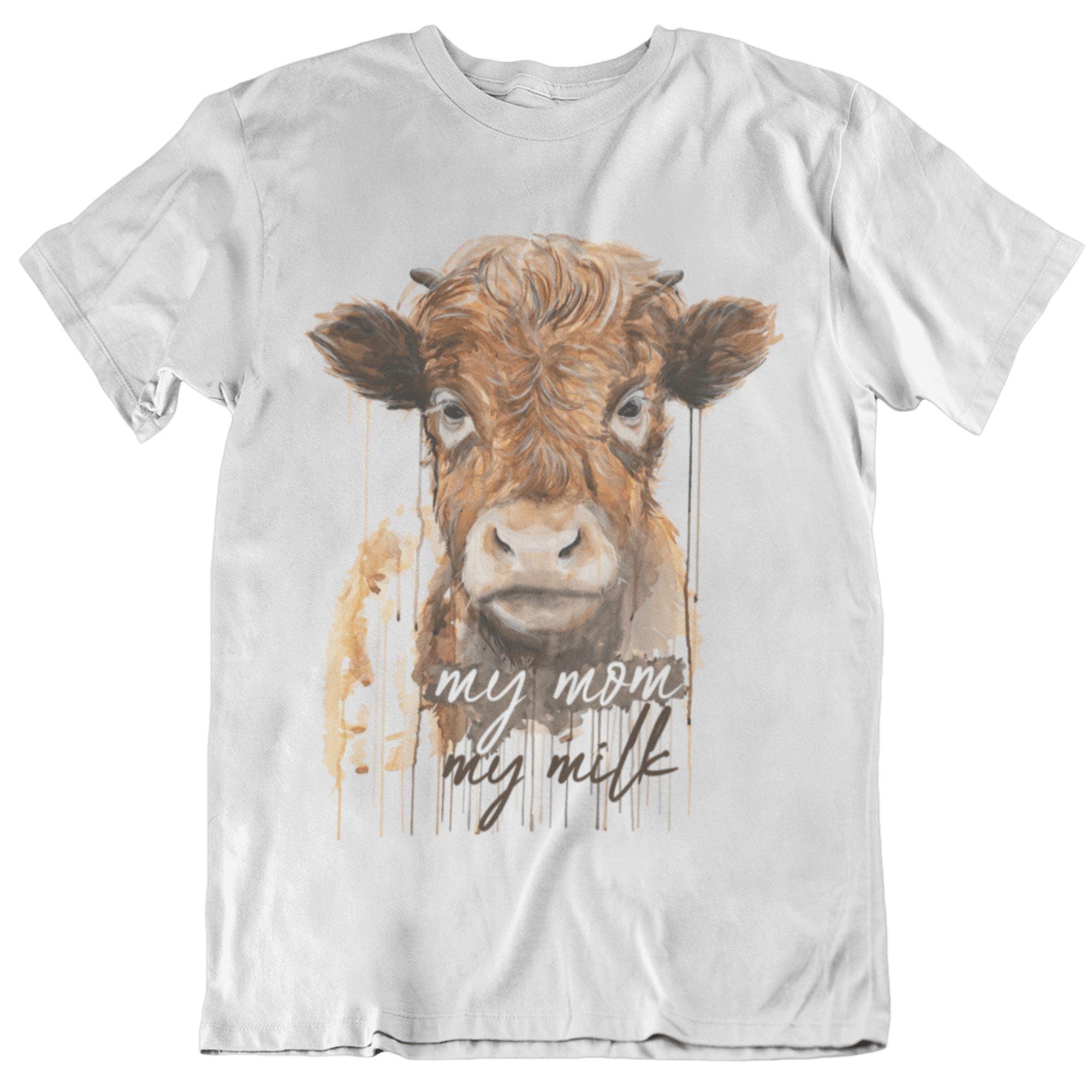 My mom my milk [ayla.phoenix.art] - Unisex Organic Shirt - Team Vegan © vegan t shirt