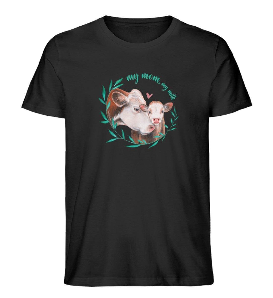 My mom, My milk [Chantal Kaufmann] - Unisex Organic Shirt Rocker T-Shirt ST/ST Shirtee Schwarz S 