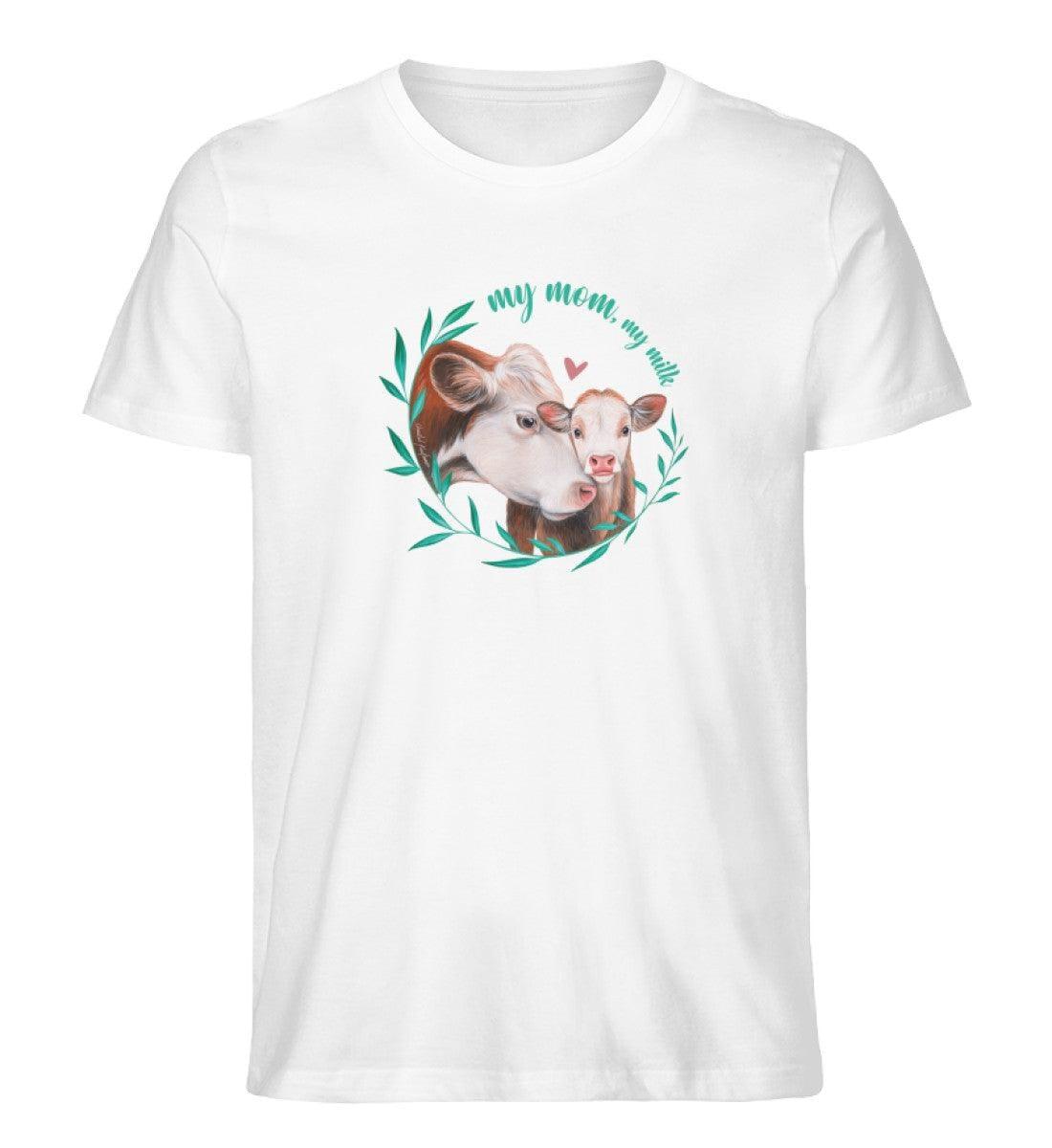 My mom, My milk [Chantal Kaufmann] - Unisex Organic Shirt Rocker T-Shirt ST/ST Shirtee White S 