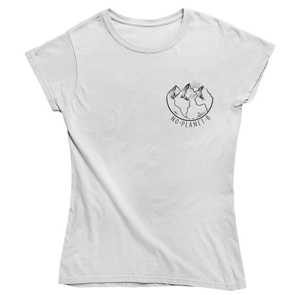 No planet b - Damen Organic Shirt Stella Jazzer T-Shirt ST/ST Shirtee Weiß S 