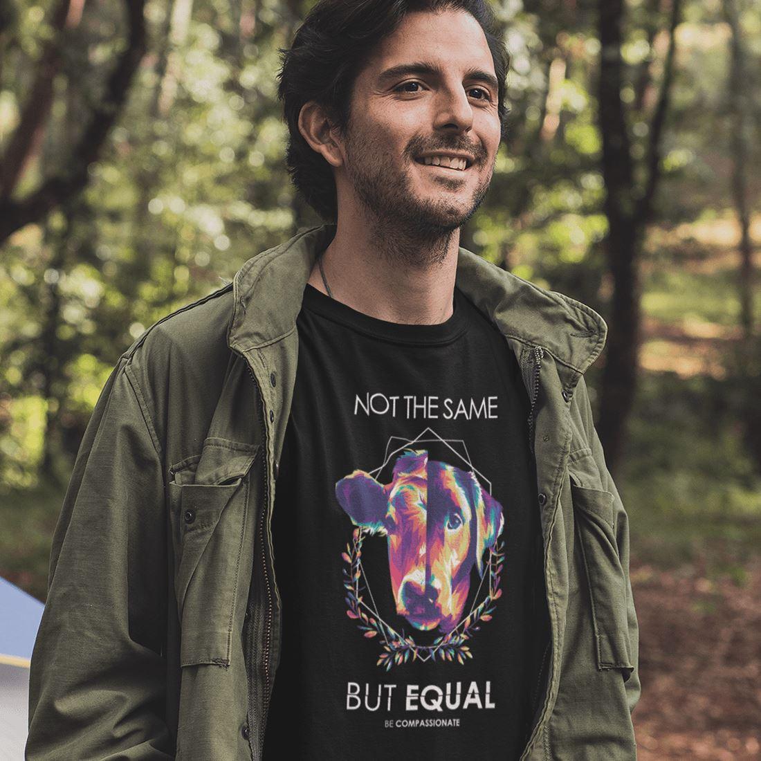 Not the same but equal - Unisex Organic Shirt - Team Vegan © vegan t shirt